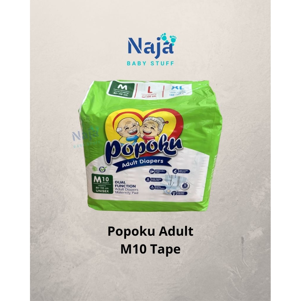 Popoku Adult Tape / Popoku dewasa perekat M L XL