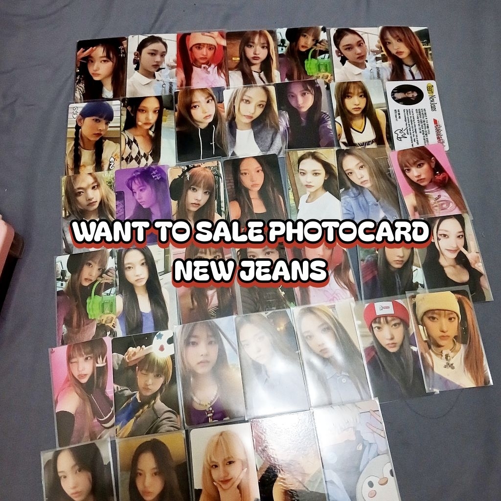 Photocard Newjeans NJZ Liz IVE Haerin bluebook get up ditto omg weverse jersey bag hoodie cimol