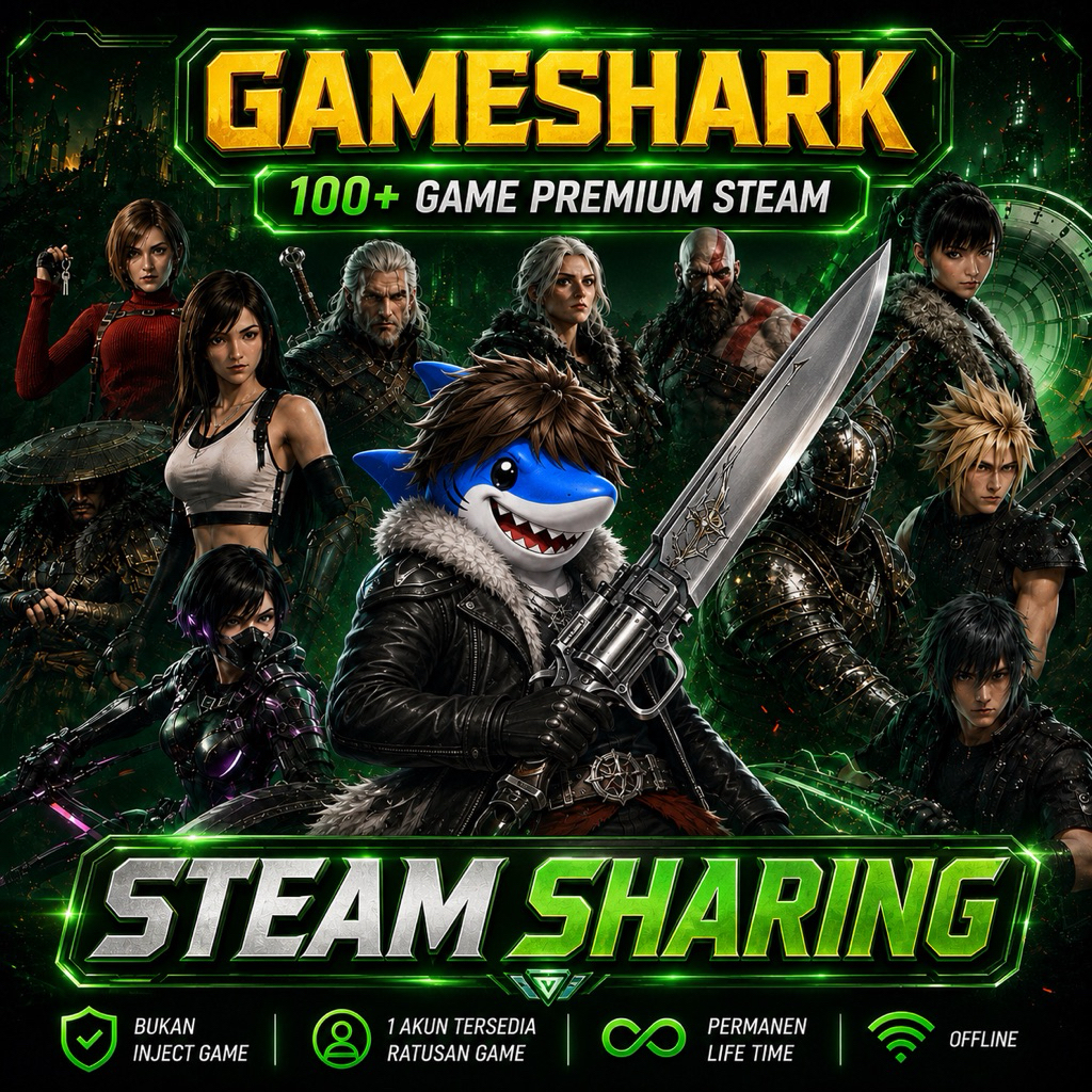 AKUN GAME PC STEAM SHARING 100+ GAME POPULER | BUKAN INJECT | OFFLINE