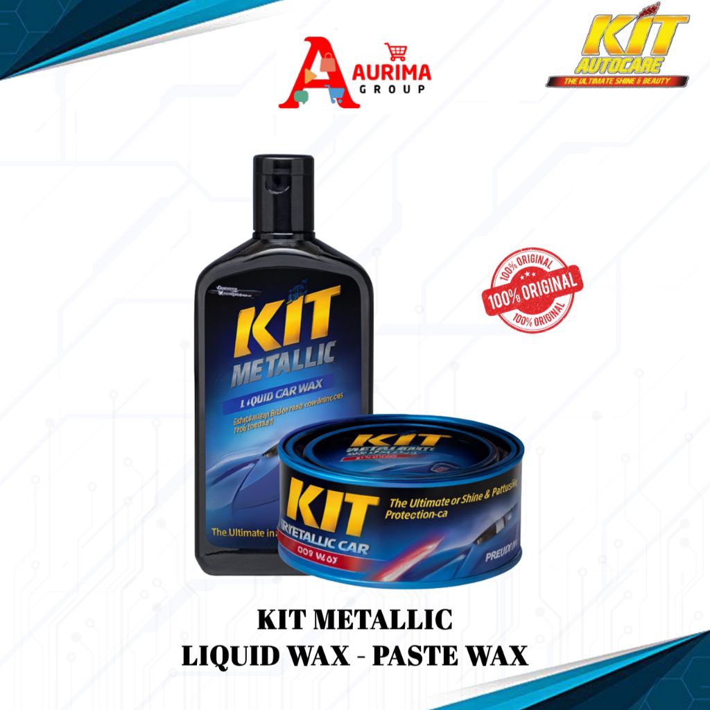 KIT METALIK LIQUID CAR WAX DAN KIT METALIK PASTE WAX