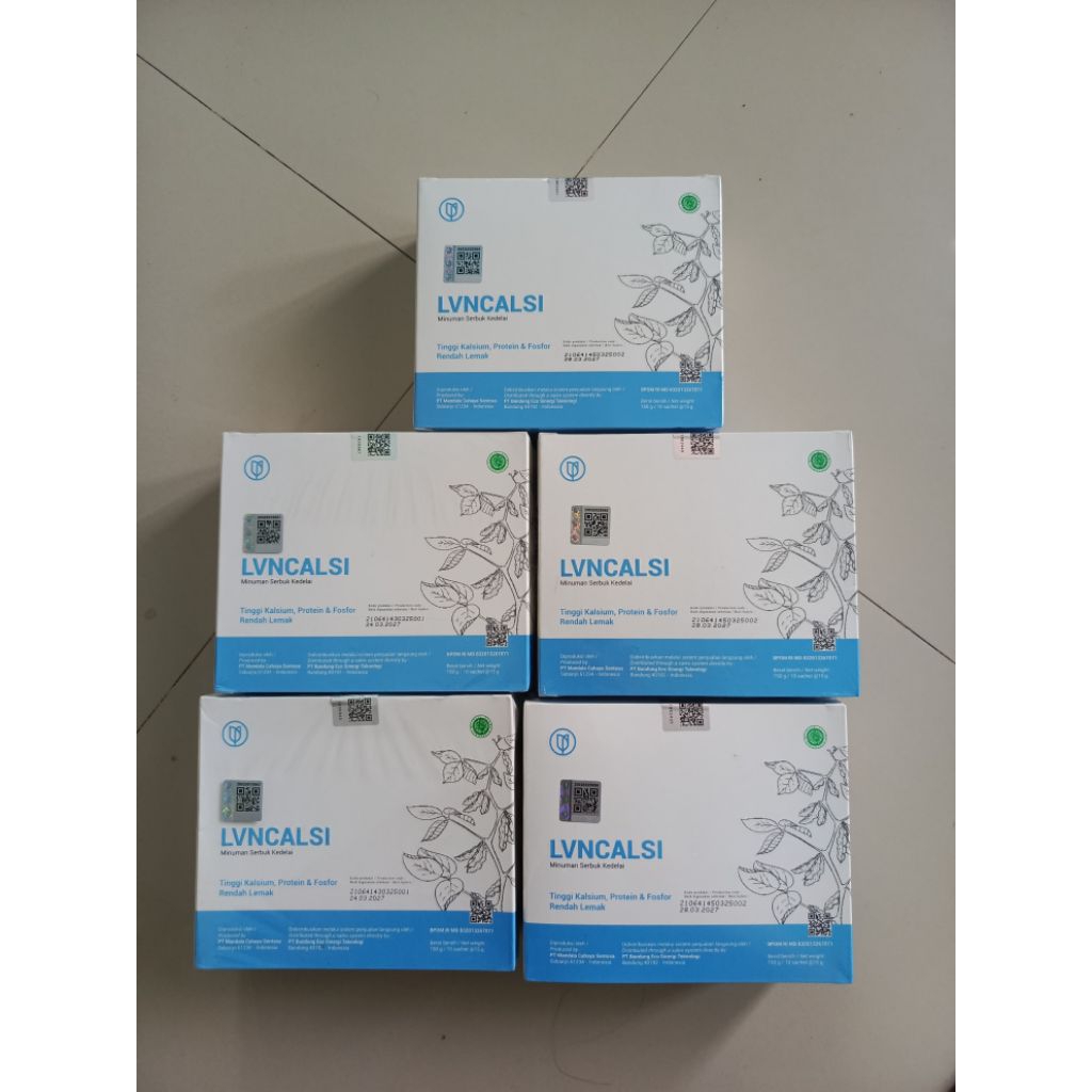 5box minuman serbuk kedelai lvn calsi
