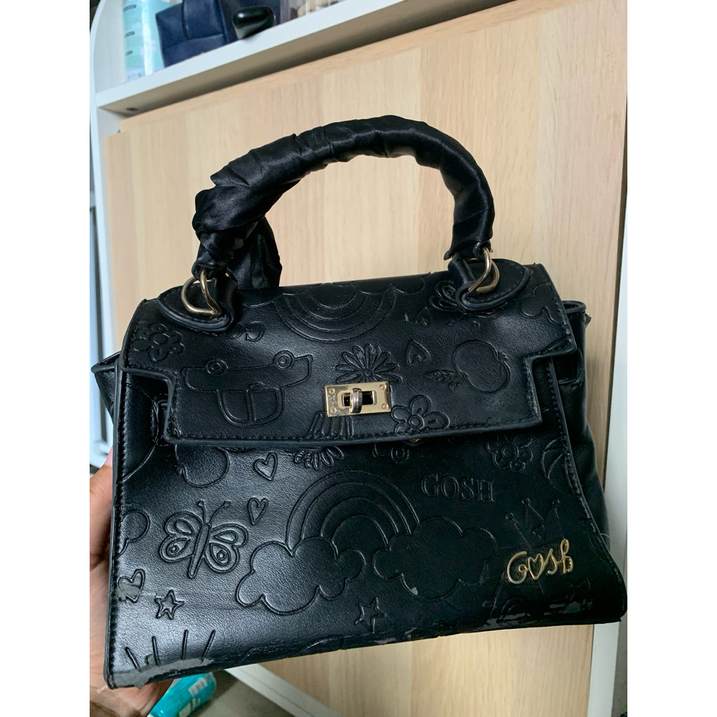 PRELOVED tas hitam GOSH