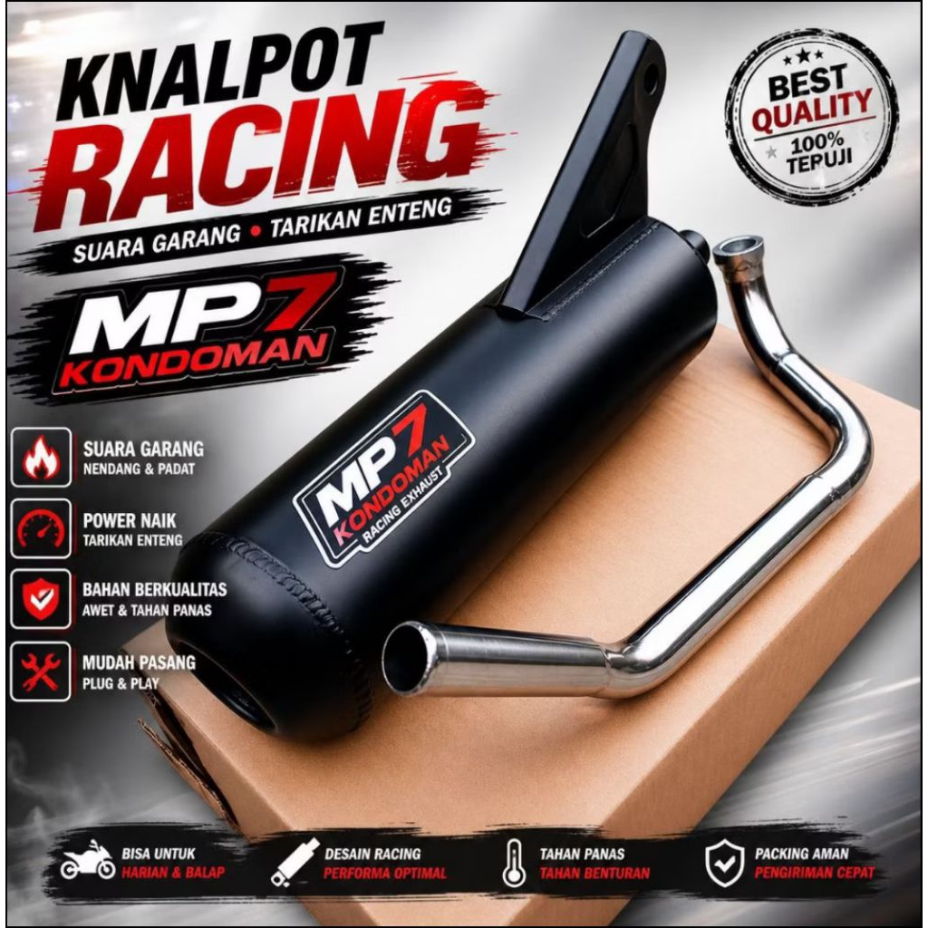 SET KNALPOT EMPUSH REGULASI MP7 115 KONDOMAN BEAT FI BEAT KARBU BEAT PGM/FI BEAT ESP BEAT STRETT