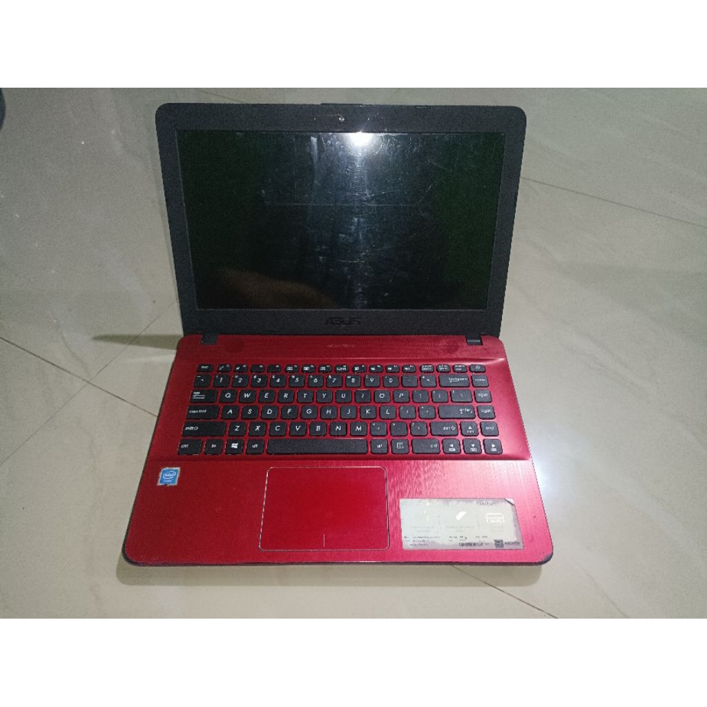 Casing case laptop asus x441n x441m  x441u x441b merah fullset