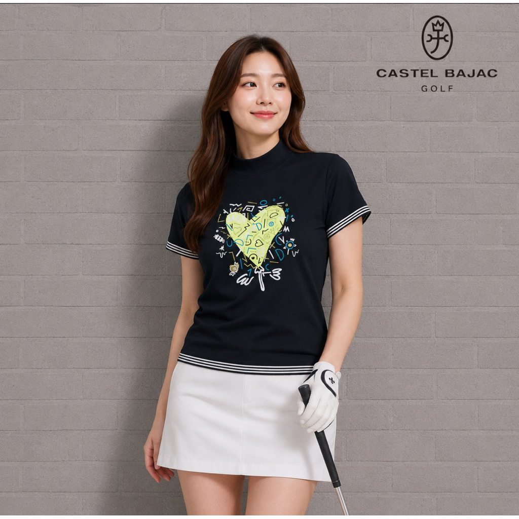 Kaos Golf  CASTEL BAJAC  GOLF 95  Black  Original Second Prelove ni