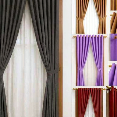 Paket Hemat (2 Pcs) Gorden Korden Hordeng Korden Pintu Dan Jendela Polos Emboss Murah