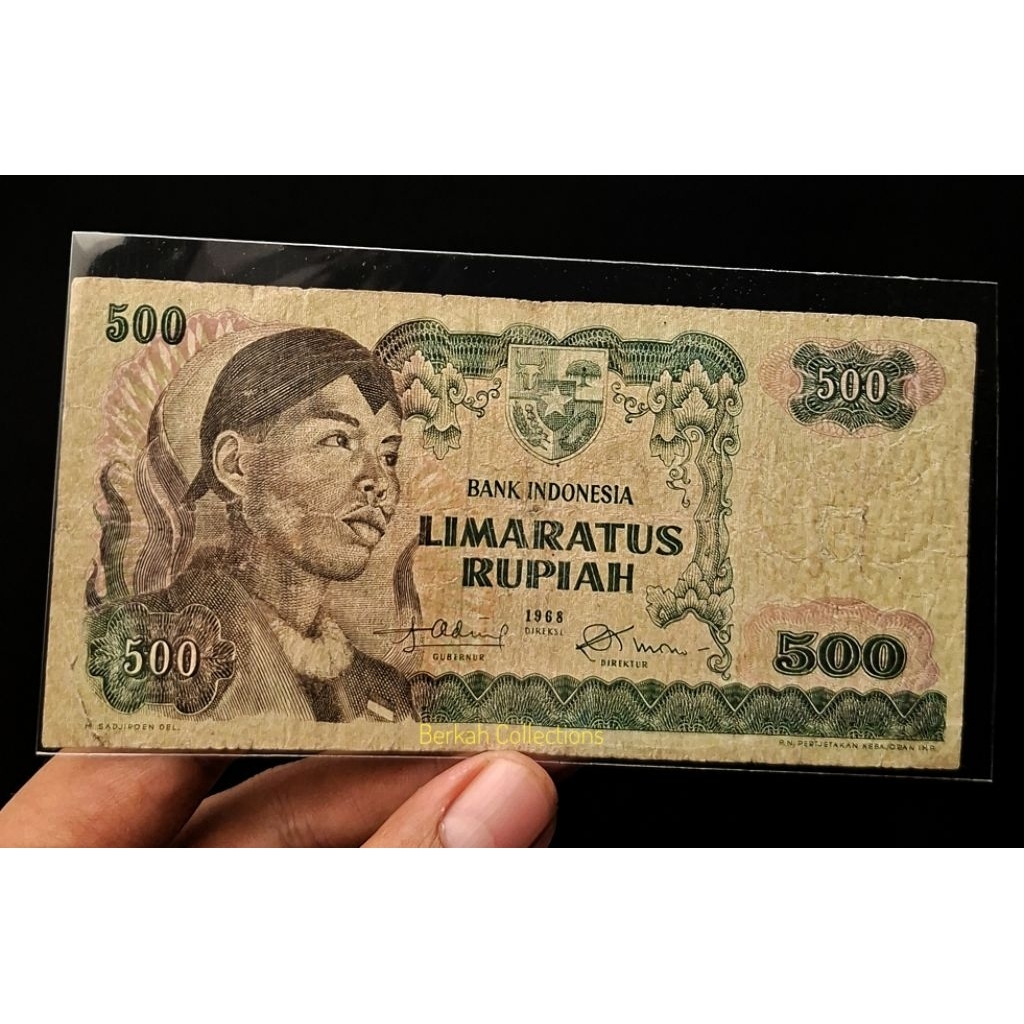 uang 500 seri sudirman tahun 1968