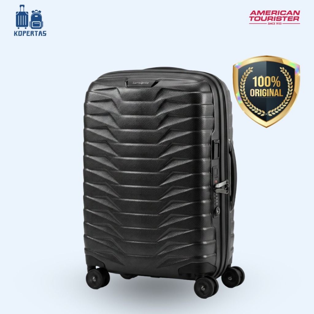 Samsonite Proxis Koper Kabin Expandable 55/20 Hitam - 20 Inch Kabin