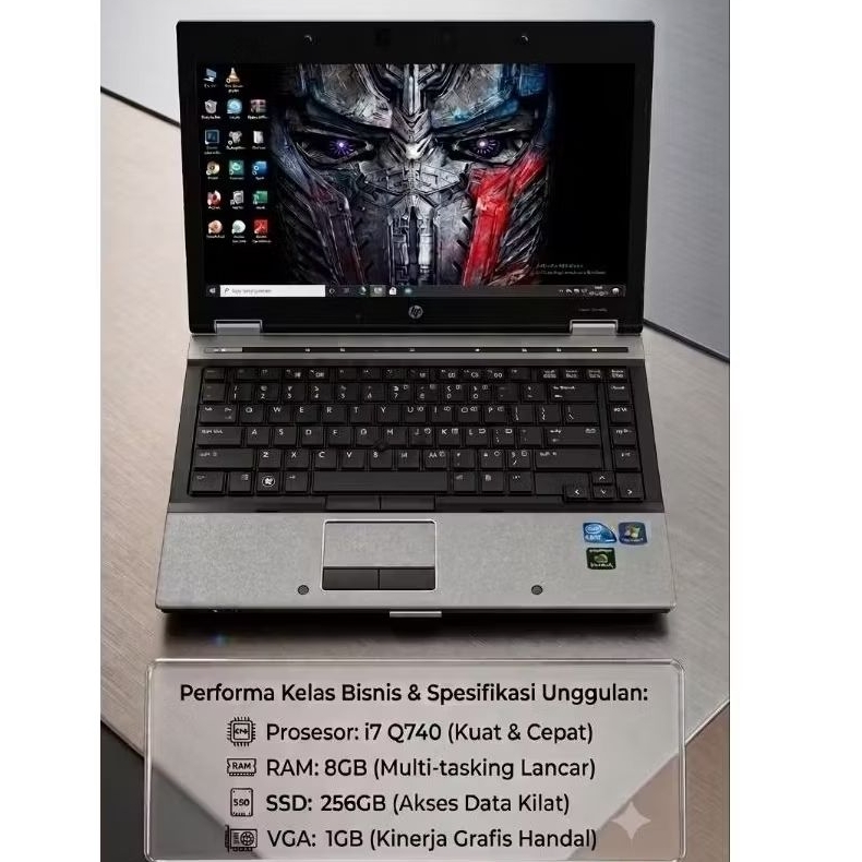 Laptop Murah I7 Ram 8GB SSD 256 HP Elitebook 8440p