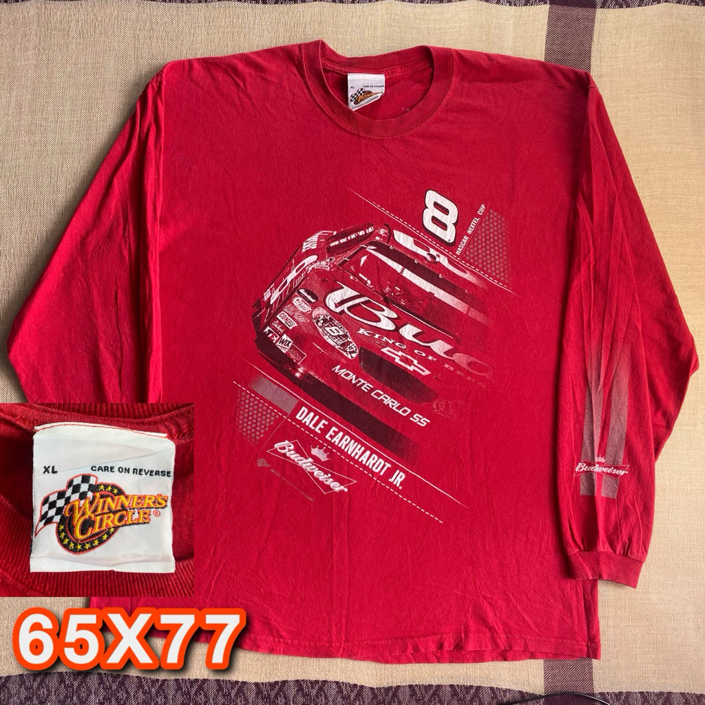 ⁠Kaos Nascar Dale Earnhardt Jr Budweiser Vintage 2006 Longsleeve Original