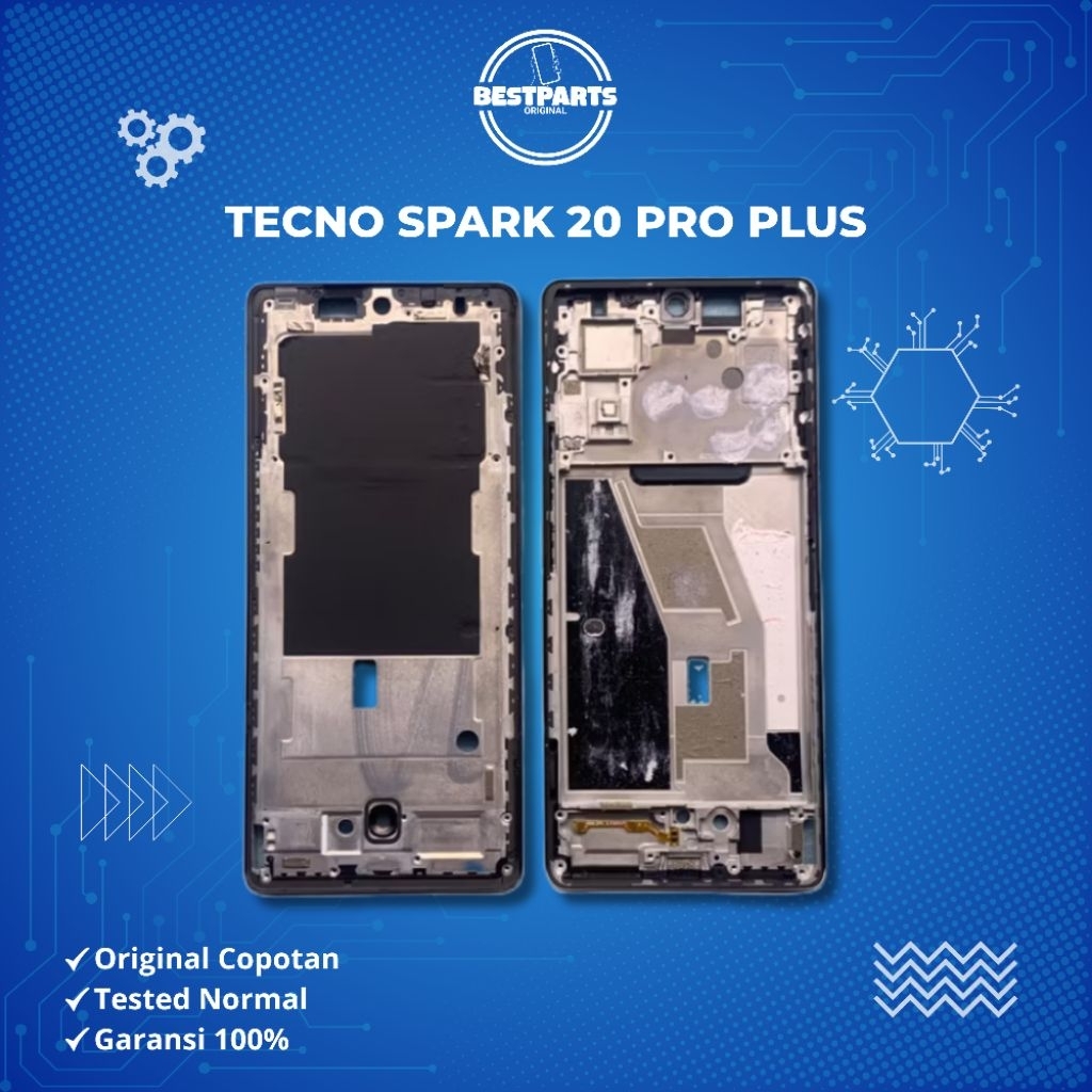 FRAME LCD TECNO SPARK 20 PRO PLUS NON TOMBOL ORIGINAL COPOTAN