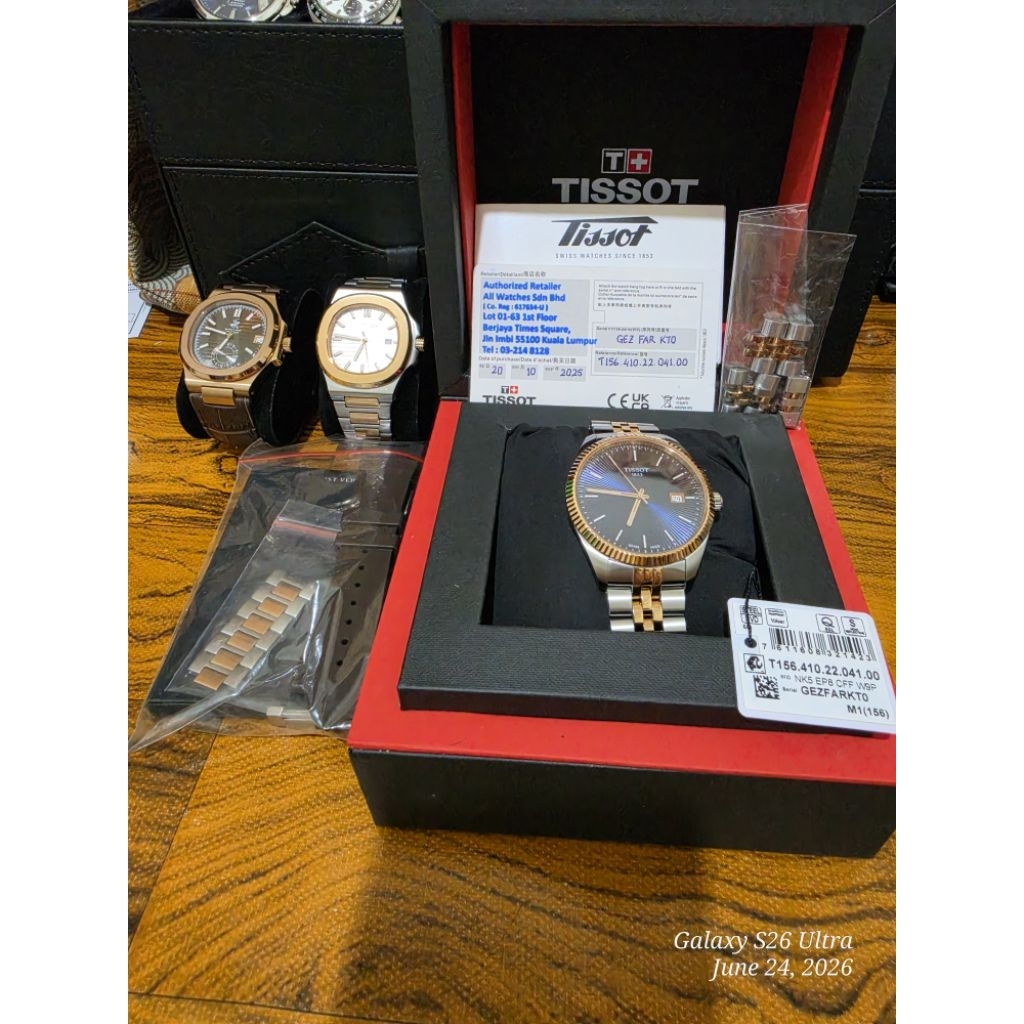 Tissot Ballade 40mm Quartz Second + Bonus 2 Jam Tangan