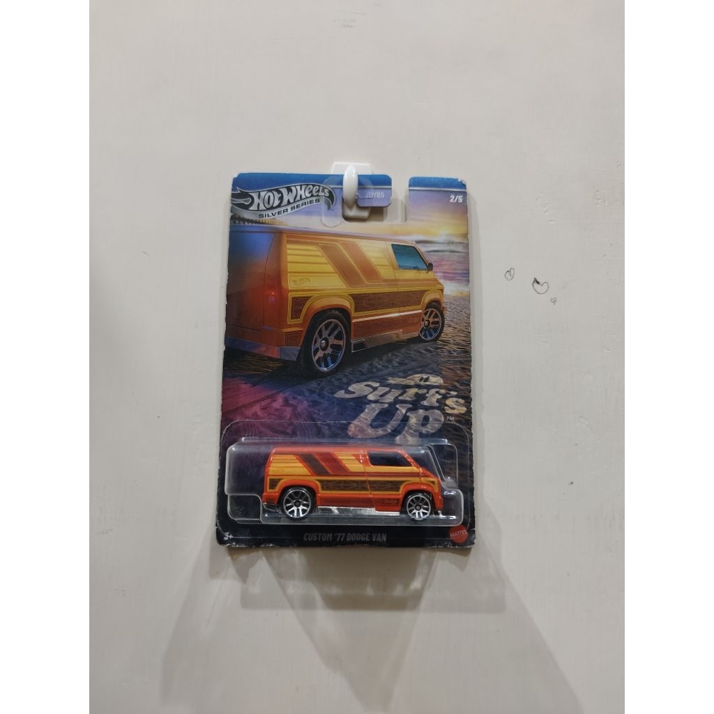 HotWheels Custom 77 Dodge Van Surf Up Silver Series