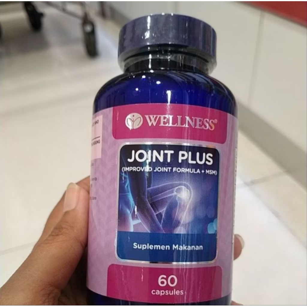 WELLNESS JOINT PLUS IMPROVED JOINT FORMULA MSM GLUCOSAMINE SULFATE SENDI TULANG 60 KAPSUL ORIGINAL