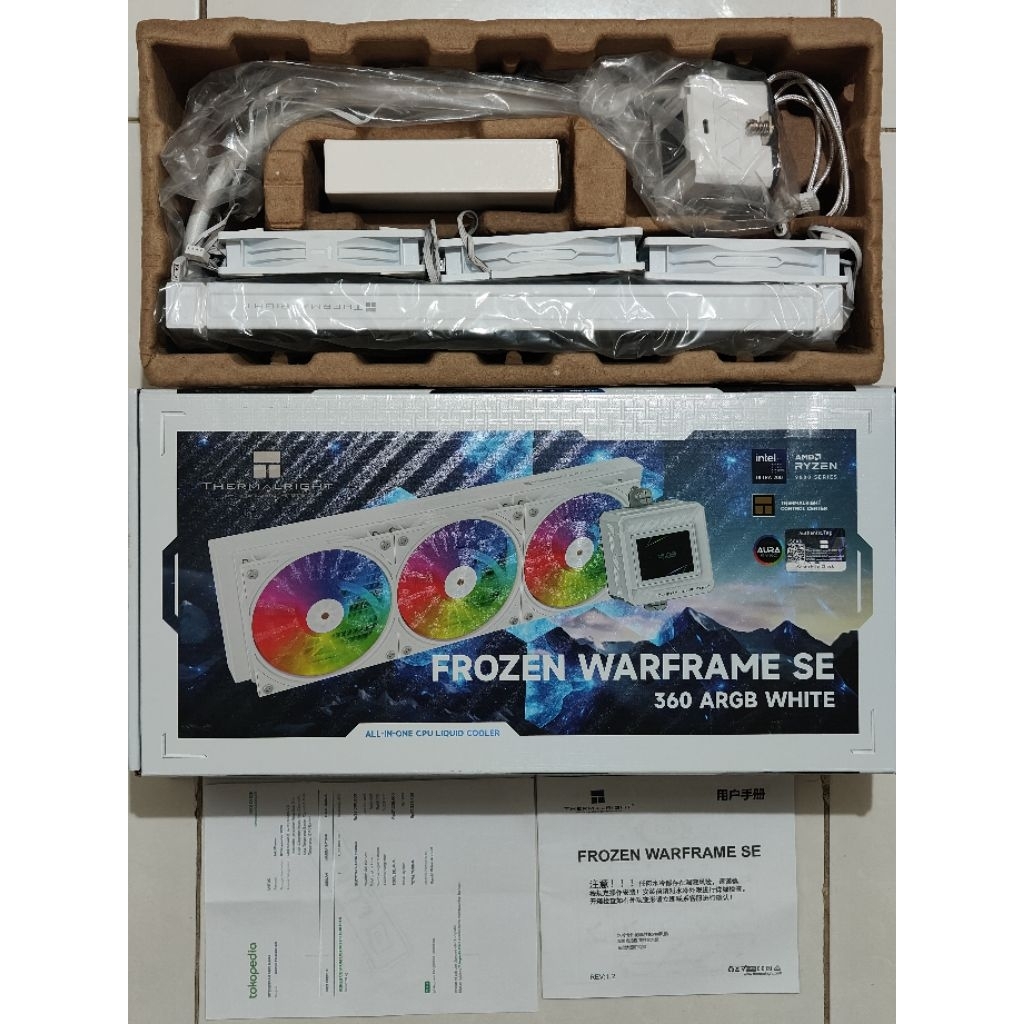 THERMALRIGHT FROZEN WARFRAME SE 360 ARGB Garansi Resmi - AIO CPU Cooler with LCD Display