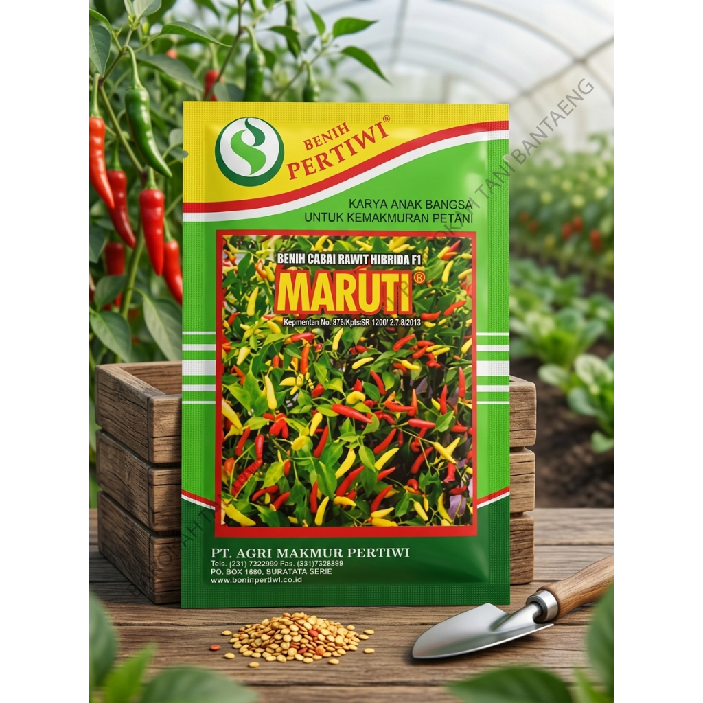 Benih Cabe Rawit Maruti F1 Unggul - Berbuah Lebat & Anti Rontok (10 Gram), Bibit Cabe Rawit Putih Ma