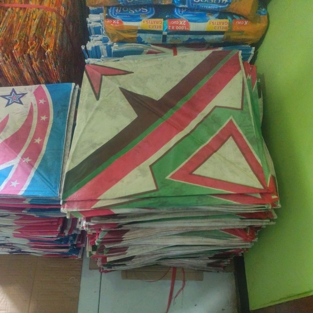 500 PCS Layangan Kertas Sablon 58