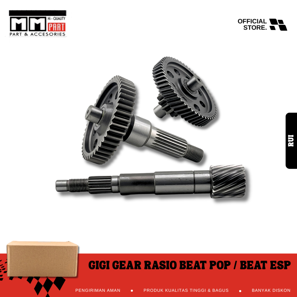 GIGI GEAR RASIO BEAT POP / BEAT ESP - GIR GEAR BOX SET HONDA BEAT FI ESP / NEW VARIO 110 FI ESP