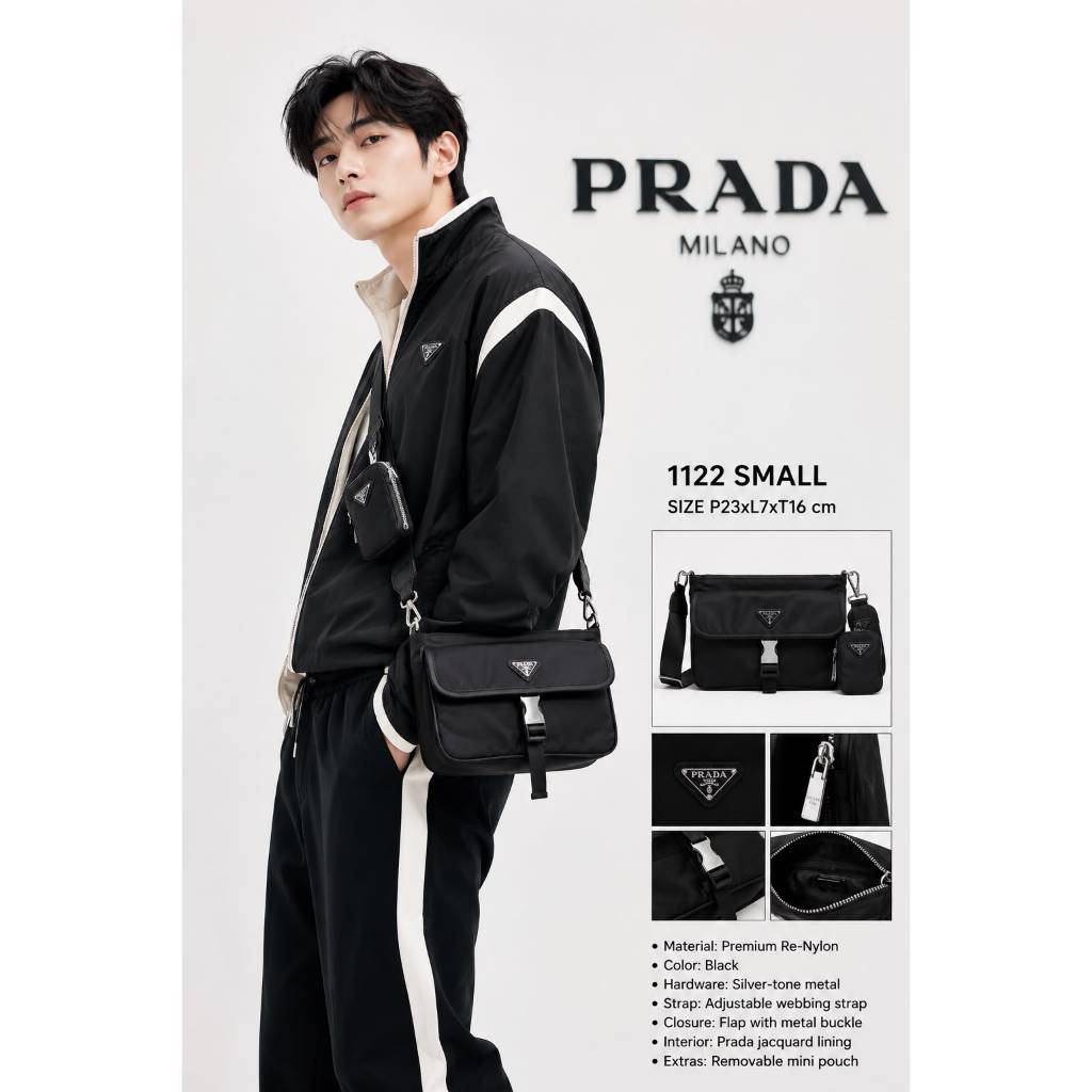 FULL EMBOSSED + ADA NO SERI + VIP PLATINUM SLING BAG PRD 1122 SMALL