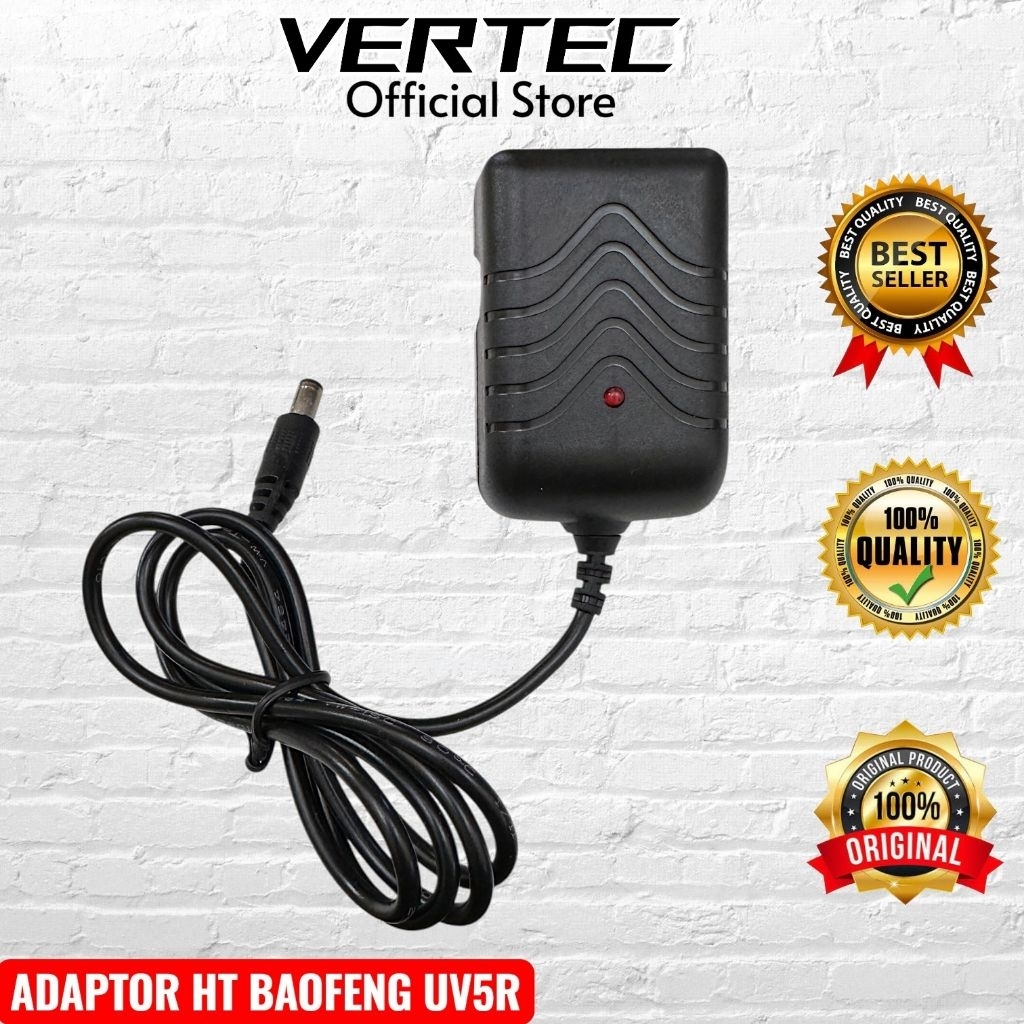 Adaptor Charger HT Baofeng UV5R UV82 Compatible VERTEC VT-5R VT-82 Pofung BJH Comteck Toriphone MERO