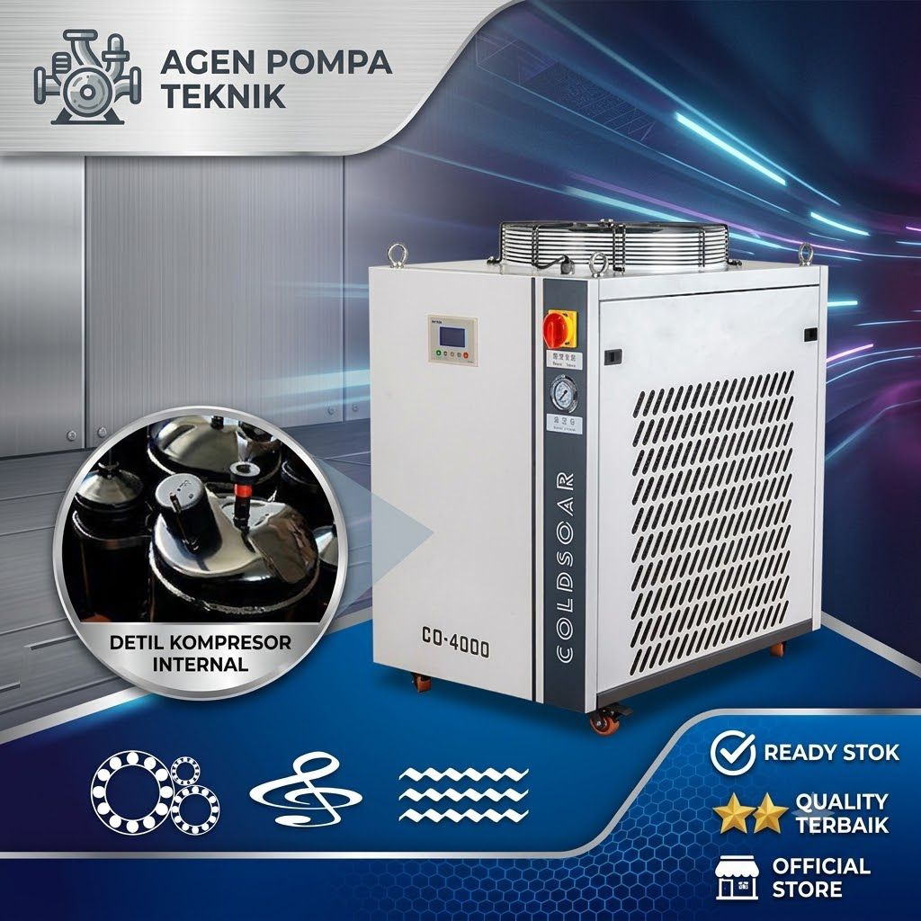 Water Chiller 2HP 220Volt Pendingin Air