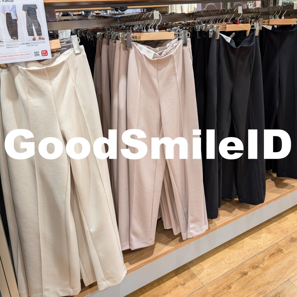 SALE Women Celana Lurus Double Face Straight Stretch Long Pants Panjang Wanita Kargo UNIQLO JASTIP