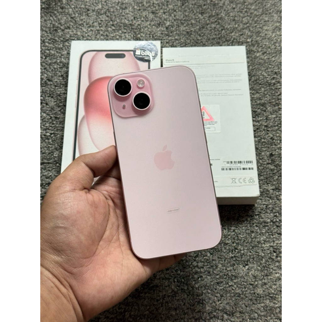 iphone 15 128 second likenew warna pink