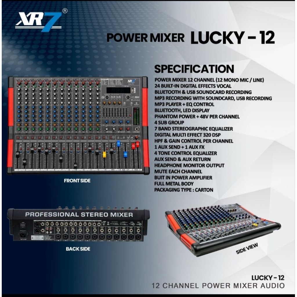 Power Mixer XR7 Lucky 12 Original