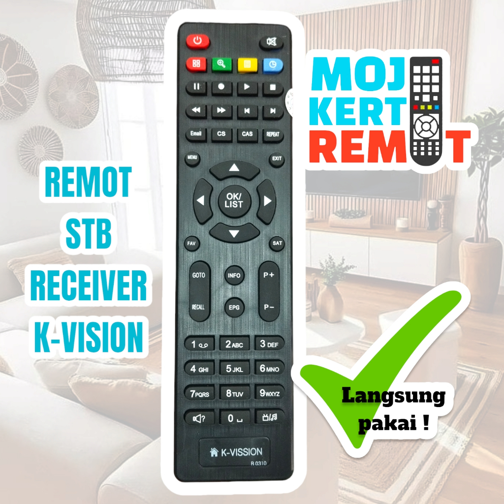 REMOTE REMOT STB K-VISION RECEIVER