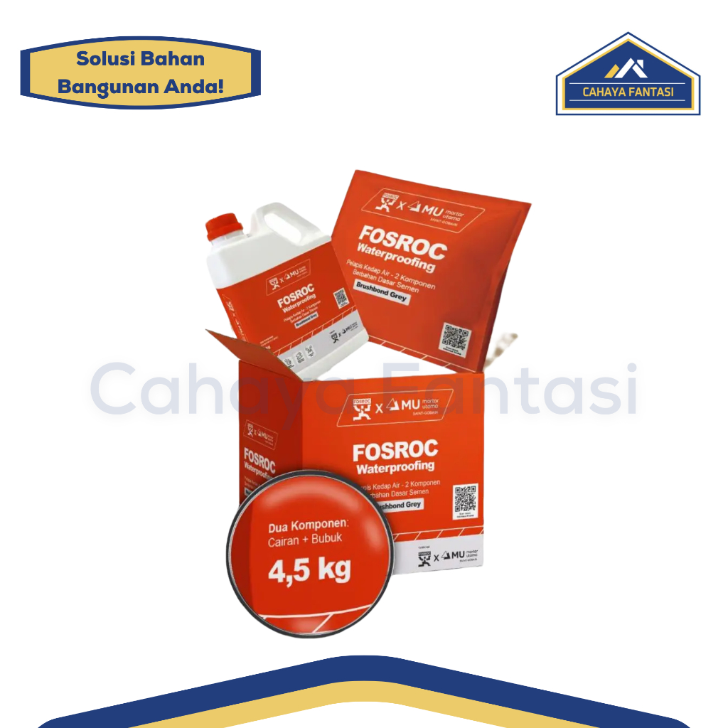 Fosroc Waterproofing Brushbond Grey 4,5kg