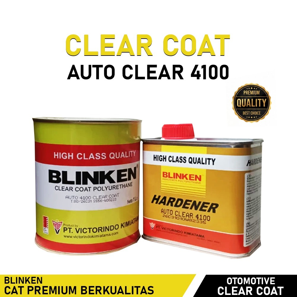 CLEAR COAT PREMIUM  BLINKEN 4100 / PERNISH / HIGH QUALITY / FAST DRY / 2:1 / KILAP MAKSIMAL