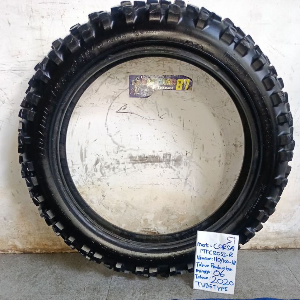 ban bekas,,,CORSA MT CROSS-R.... TUBETYPE ukuran 110/100-18