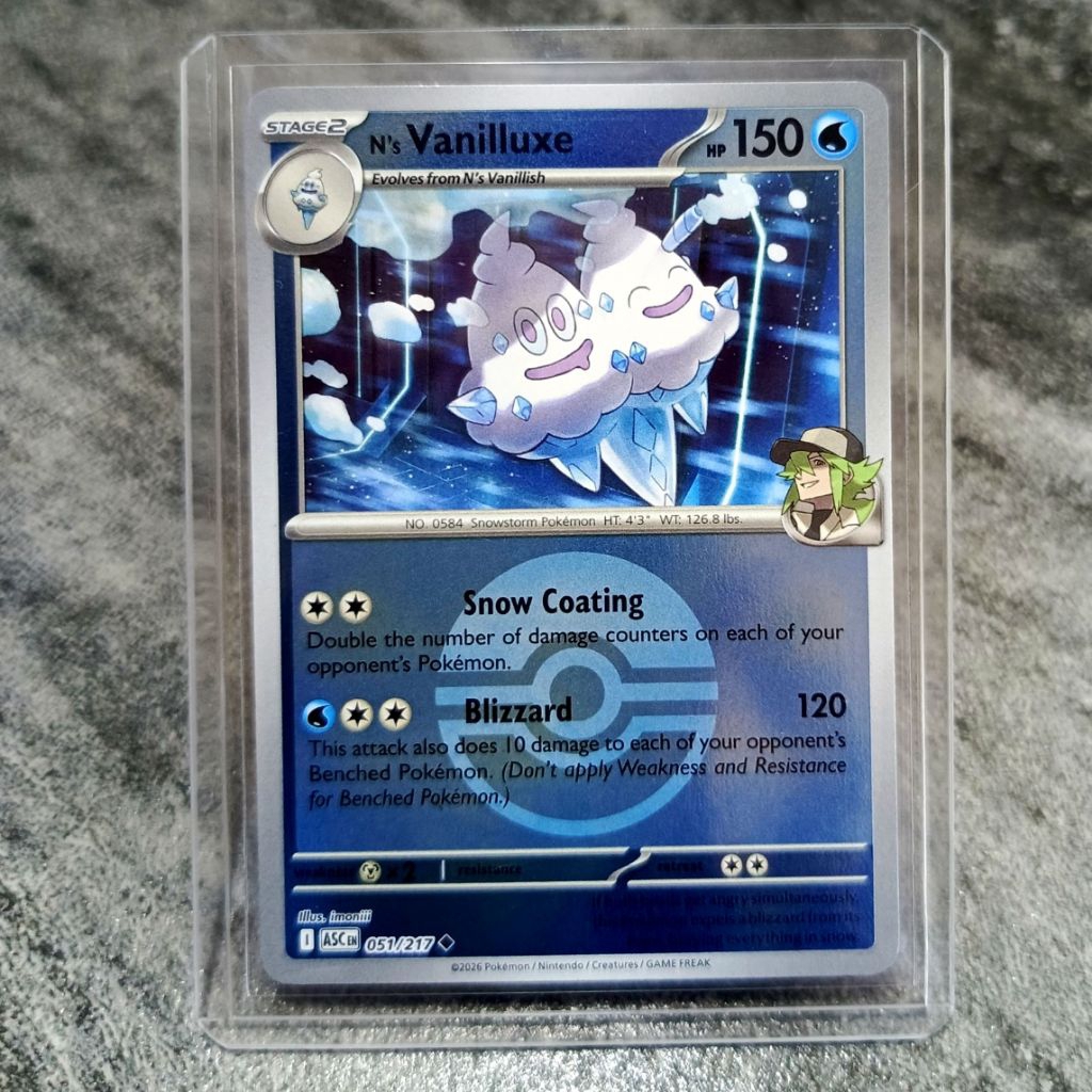 vanilluxe holo mirror kartu pokemon TCG english asli original sudah dapat toploader | kami juga jual