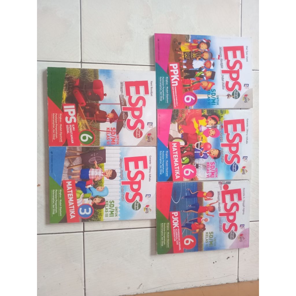 esps pjok,esps matematika,esps ips,esps pkkn, kelas 6 kurikulum 2013,matematika kelas 3