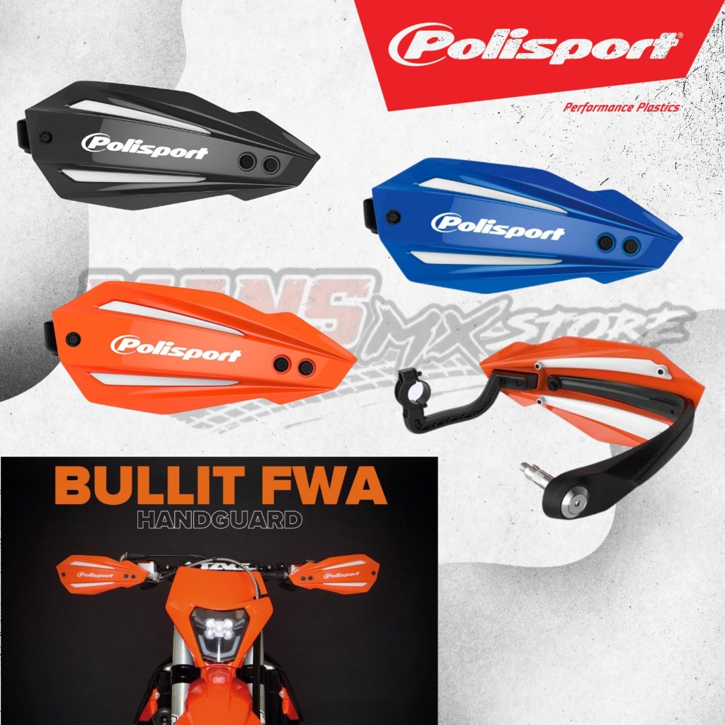 HANDGUARD POLISPORT BULLIT HANDGUARD FWA ORIGINAL HANDGUARD MOTOCROSS TRAIL ENDURO