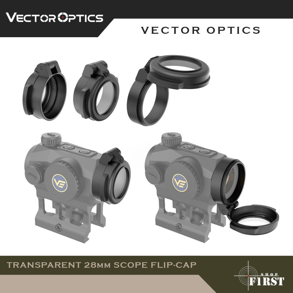 VECTOR OPTICS Transparent 28mm Scope Flip-Cap (RD45-FC01)