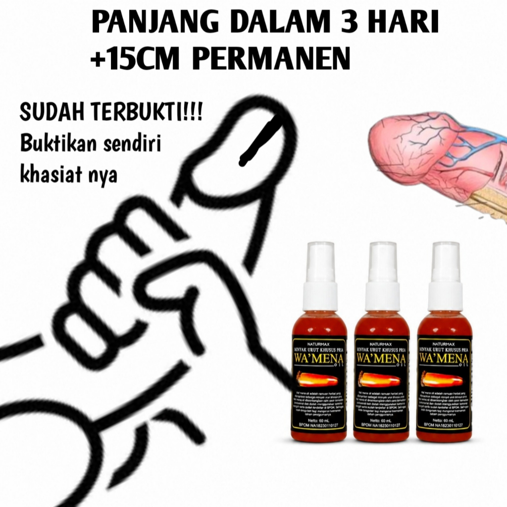 (COD )PRIVASI TERLARIS AMPUH WAMENA HERBAL Pembesar Kelaminlaki Laki Wa’mena oil Herbal Tradisional 