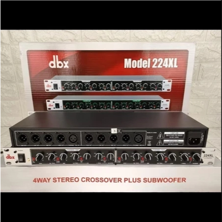 CROSSOVER DBX 224 XL 224XL 4-WAY PLUS SUBWOOFER CROSOVER ORIGINAL DBX