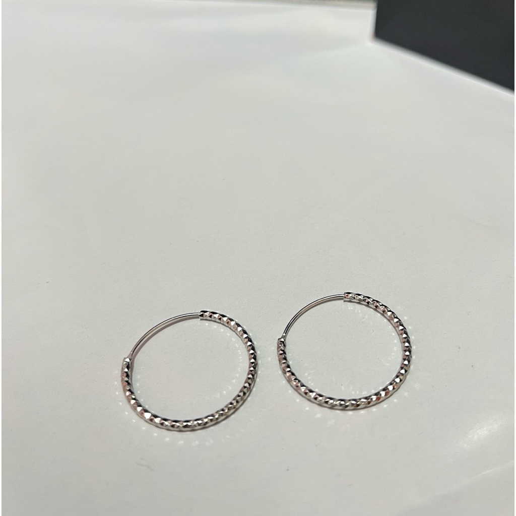 VS Anting Wanita bulat anting hoops cantik 25mm