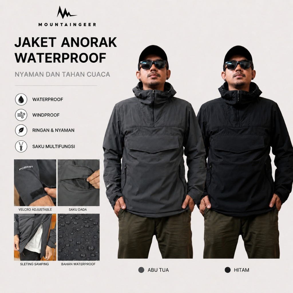 Jaket Mountaingeer Anorak Forest Series - Jaket Waterproof Mountaingeer FOREST Series