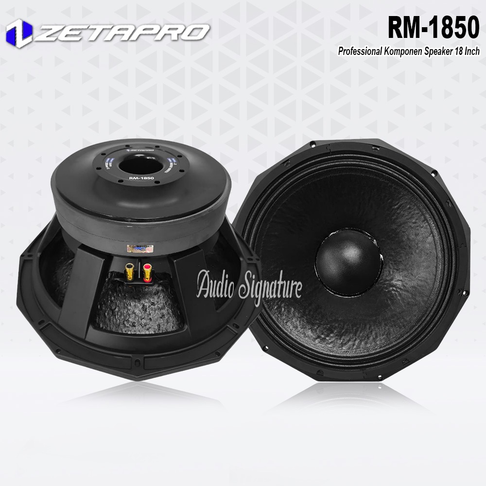 Komponen Speaker 18 Inch ZETAPRO RM 1850 | RM1850 Double Magnet 3000W Original