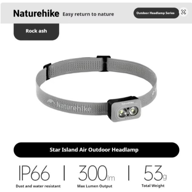 SENTER KEPALA XINGYU AIR OUTDOOR HEADLAMP NATUREHIKE CNK2550ZM015