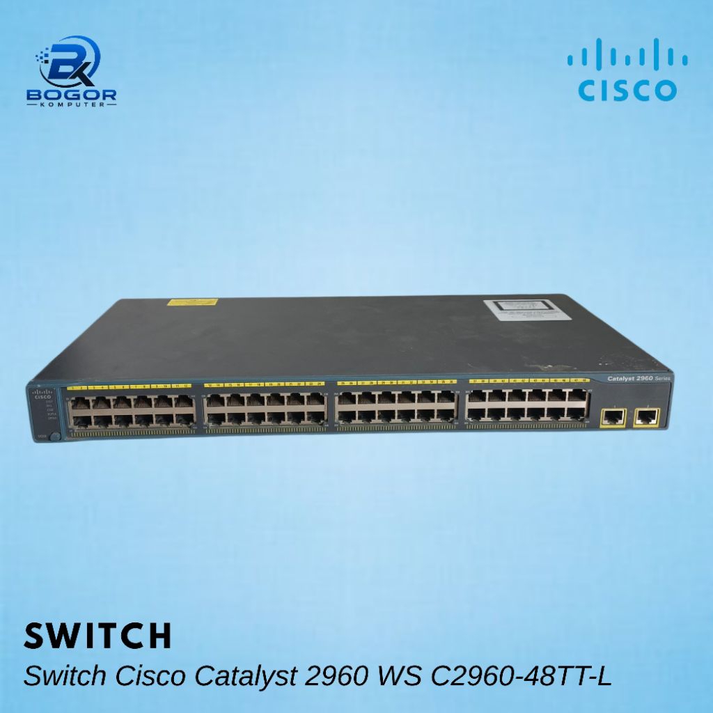 Cisco Catalyst 2960 WS-C2960-48TT-L 48 Port Managed Switch Rackmount