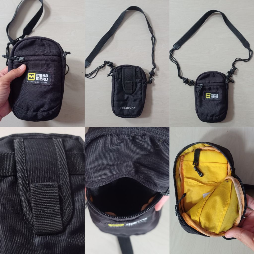 Travelpouch/Gadgetpouch Mahameru Prekis 02/Tas slempang Mahameru Prekis 02/Tas Hp Mahameru