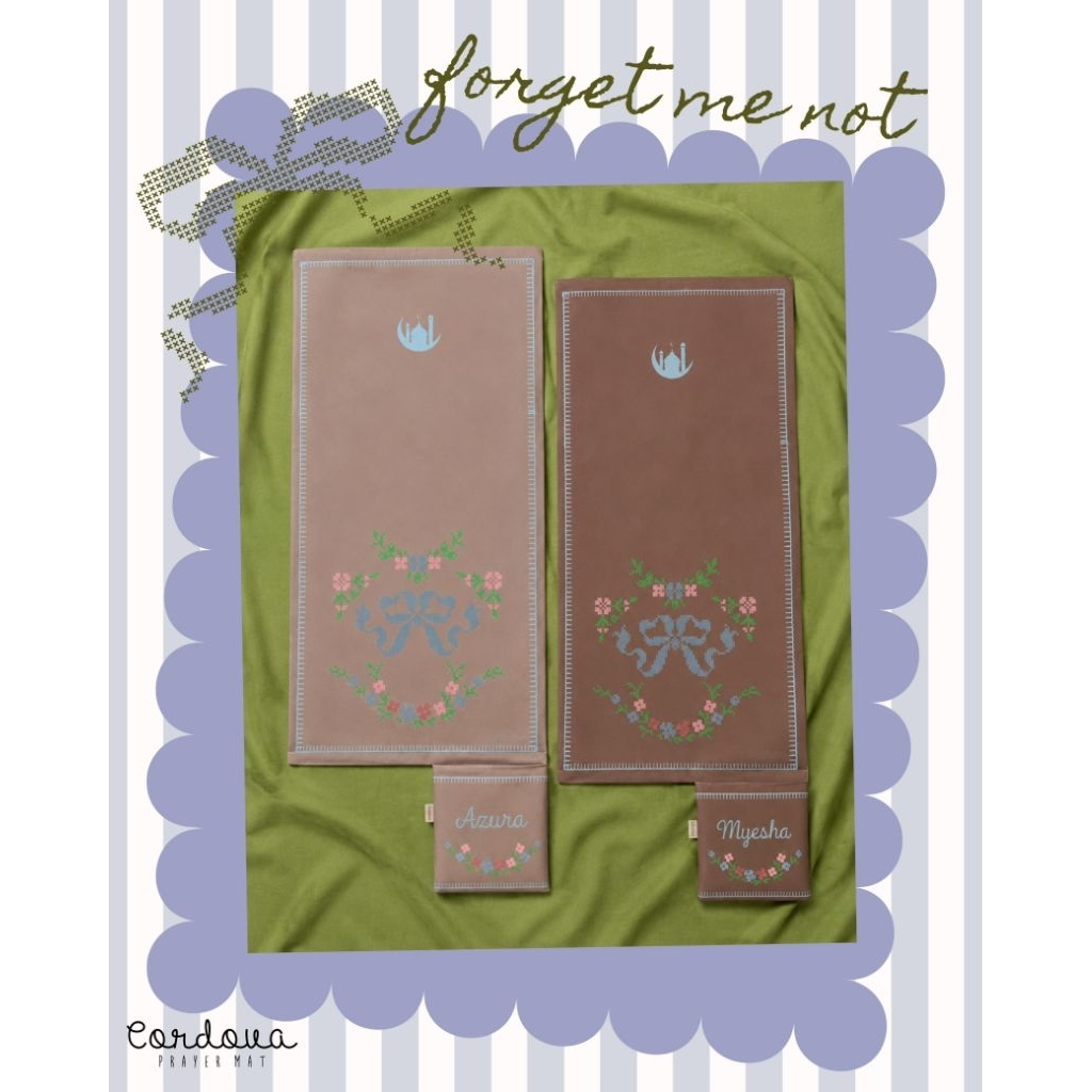 SEJADAH GULUNG (Motif Forget Me Not Series)