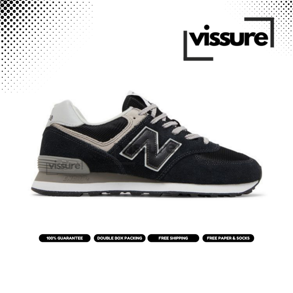 Sneakers 574 Black Grey 100% Bnib