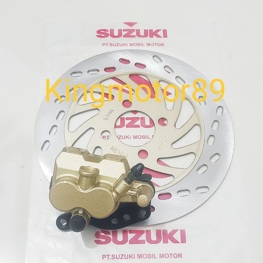 Piringan Cakram+Kaliper Cakram Depan Suzuki Shogun 125 R, Shogun Fd, Arashi Velg Jari"