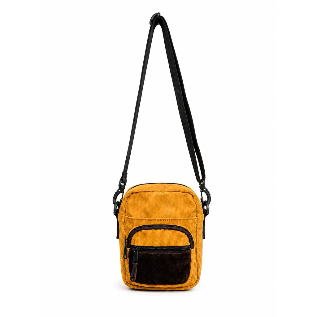 CAMEL tas slempang corduroy