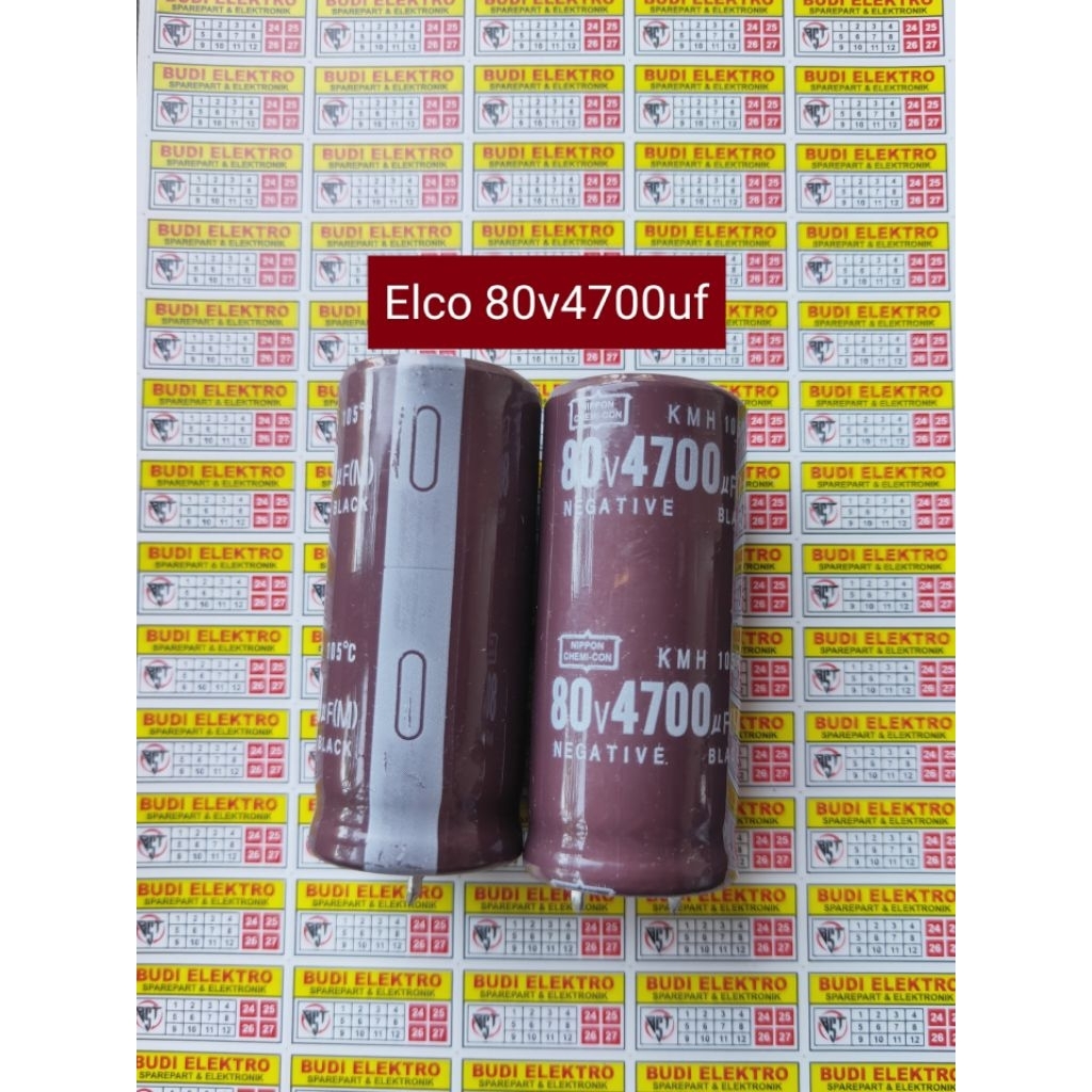 ELCO 4700UF 80V Elko 80v 4700uf Original Size 22*60