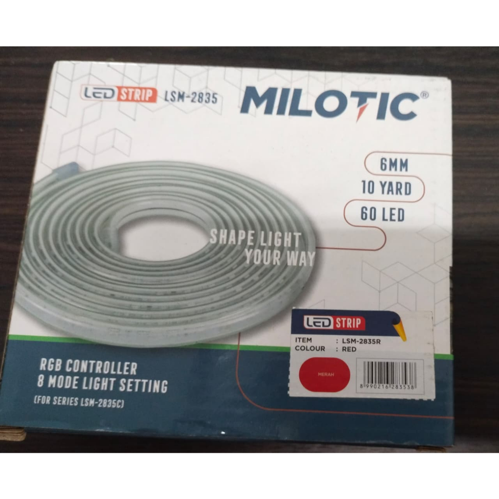 MILOTIC LED STRIP RED 2835-6MM W/1KBL 10Y/ROLL LSM-2835R